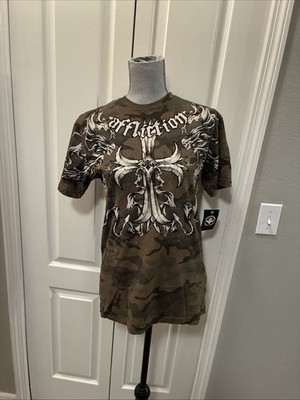 affliction Mens Short Sleeve Tee Shirt Size Small