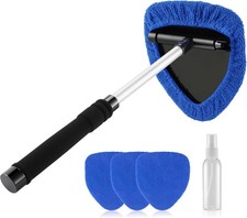 Windshield Cleaning Tool Kit Car Window Glass Wiper Cleaner Brush Pad Extendable
