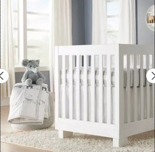 Cloud Island NEW Nursery Crib Set TWO BY TWO White / Gray Four Piece Set