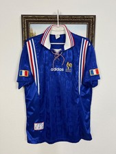 France Home football shirt 1996 Soccer Adidas Jersey Mens National Trikot Size L