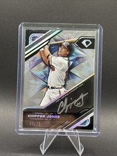2025 Topps Diamond Icons Chipper Jones Auto /15 Black PolychromatINK Silver Auto