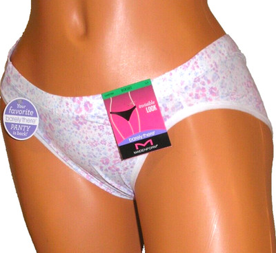 Panties Lingerie  Barely There Invisible Look Floral Bikini   Large Adult Gift