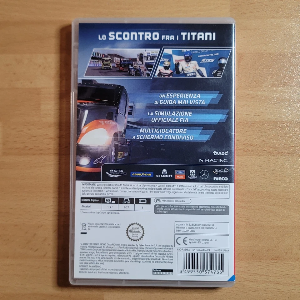 Fia European Truck Racing Championship Nintendo Switch Pal Ita, foto 2 di 3
