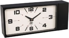 Dulton Double Face Wall Clock H21-0362BK Black Rectangle Magnet Type Japan