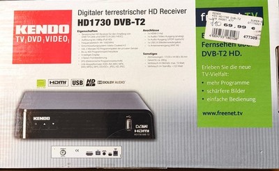 Receiver HD1730 DVB_T2 digital terrestrisch