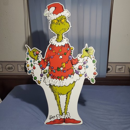 The Grinch Stocking Holder Board Hobby Lobby Exclusive 2023 Rare HTF Dr. Suess