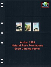 $4.25 Scott Value - 1993 ARUBA Rock Formations Geology Caribbean Sea MNH NH UMM