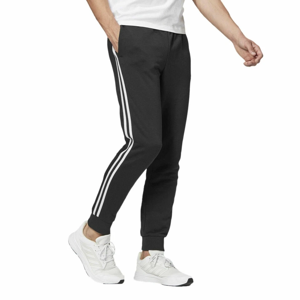 Pantaloni Tuta Bande Uomo Invernale Pantalone Sportivo Caldo Cotone VEQUE