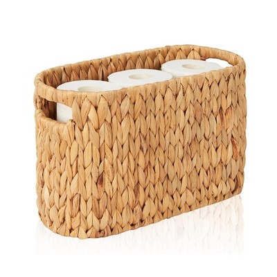 FairyHaus Wicker Toilet Paper Storage Basket with Buit-in Handles, ... Fast Ship