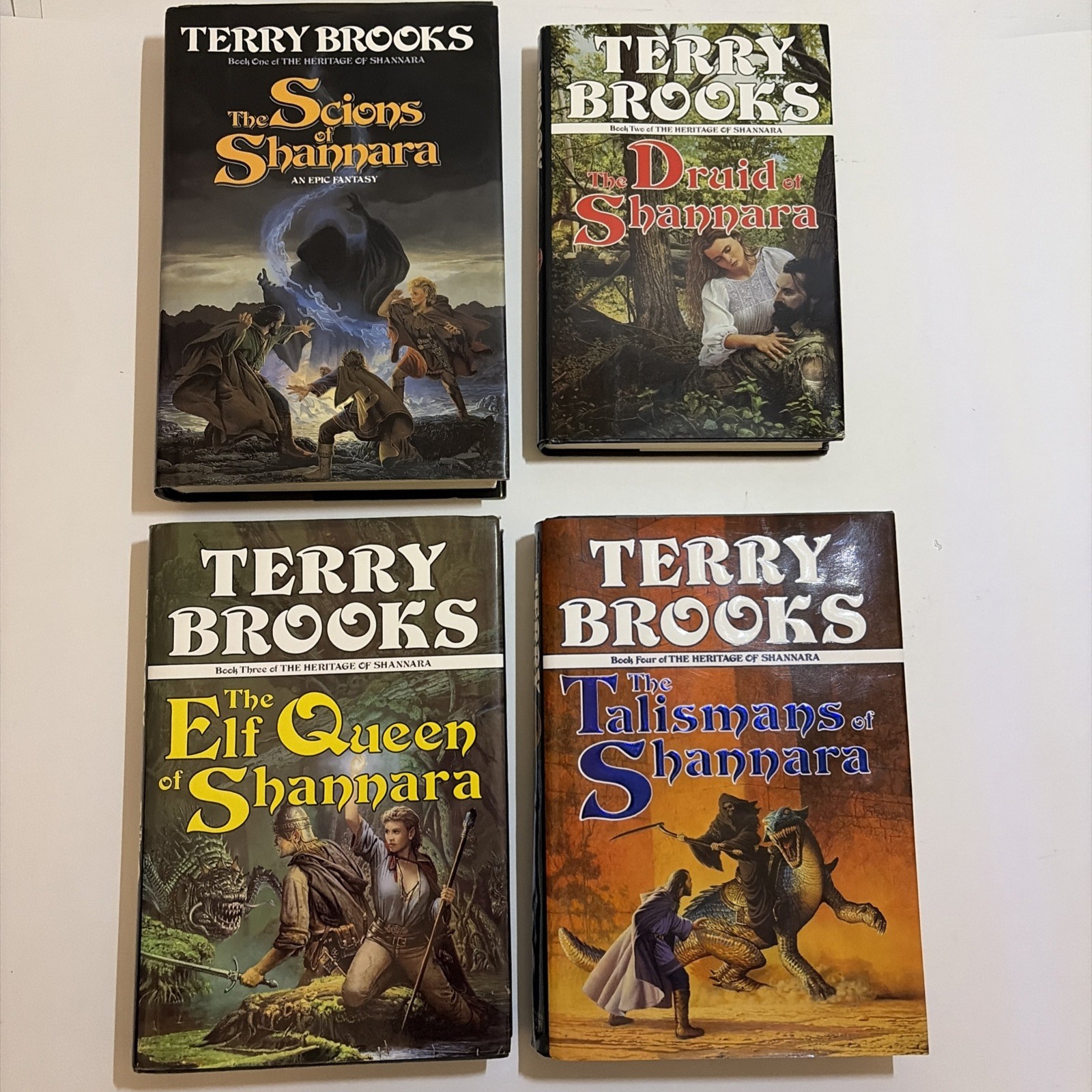 The Heritage Of Shannara Set Lot #1-4 Terry Brooks HC Fantasy Book Club