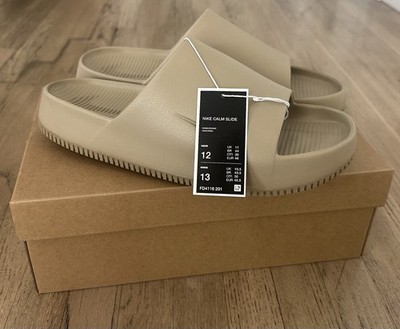Nike Calm Slides Khaki Lightweight Size 12 Men display picture 1