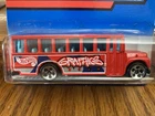 2000 HOT WHEELS 216 SCHOOL BUS RED  5dots Vintage Very Hard To Find With Graphic
