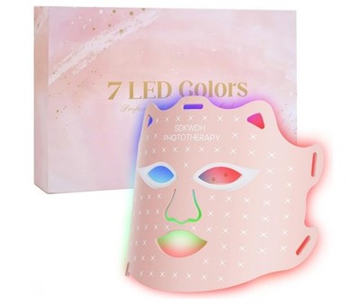 SDKWDH Red Light Mask, 7-1 Colors Facial Care Mask, 850nm Infrared&Red Light