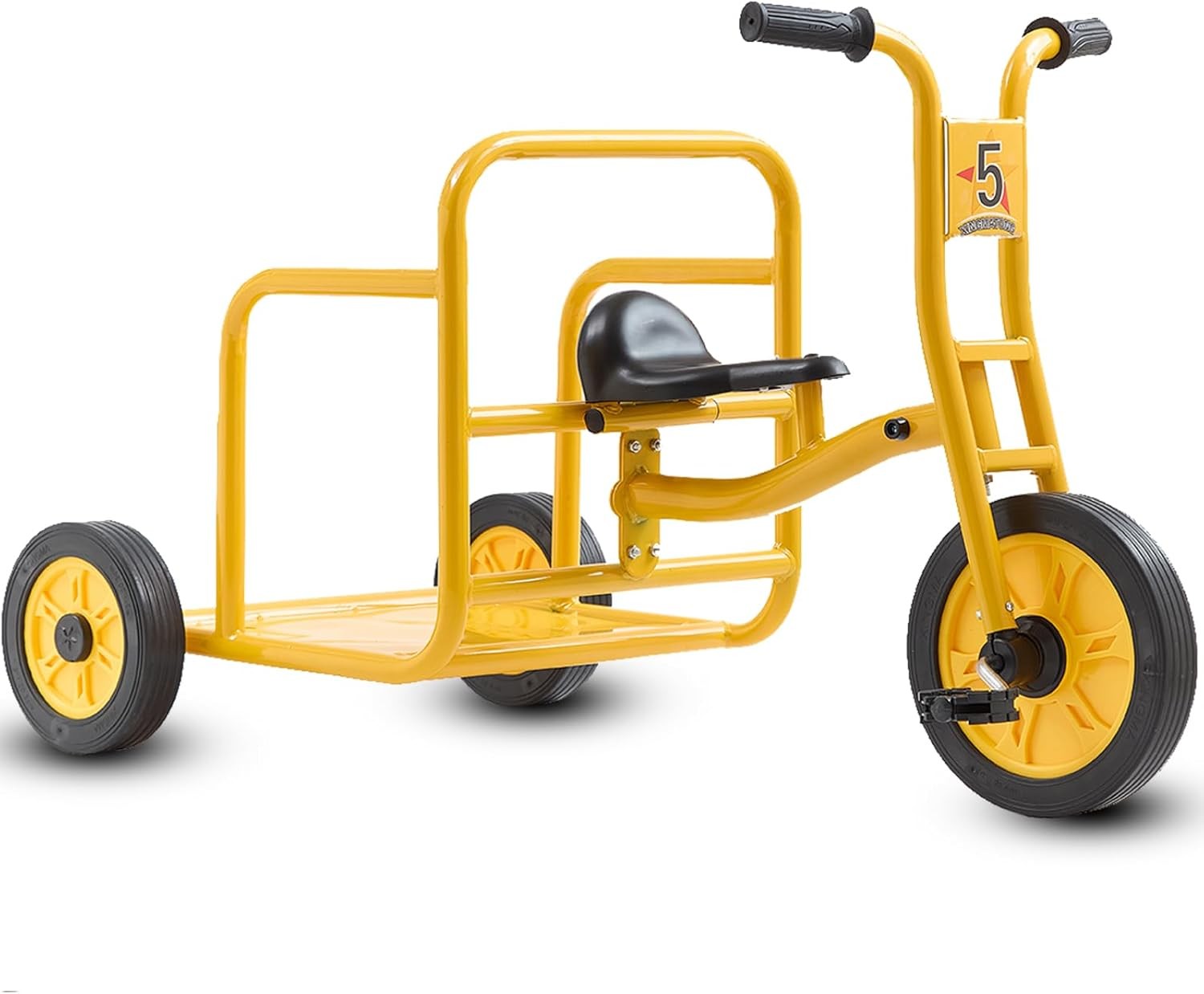 Kids 3-Wheel Tricycle with Rear Passenger Seat &ndash; Preschool