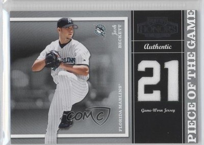 2004 Playoff Honors Die-Cut Jersey Number Jerseys 63/100 Josh Beckett #PG-15 0f8