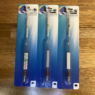 Imagitarium Hydrometer with Thermometer for Saltwater New Sealed LOT OF 3