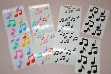 Mrs. Grossman Music Notes You Choose Black or Colored