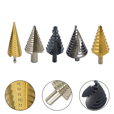 4-32mm HSS Titanium Hex Shank Step Cone 