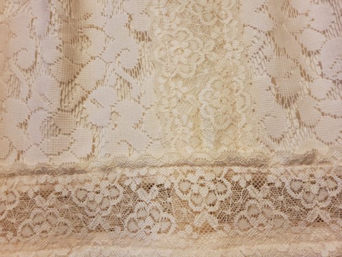 NWt! AX Paris Nude Color Long Sleeve Lace Overlay Zip Wedding Formal Dress 10 - Picture 2 of 7