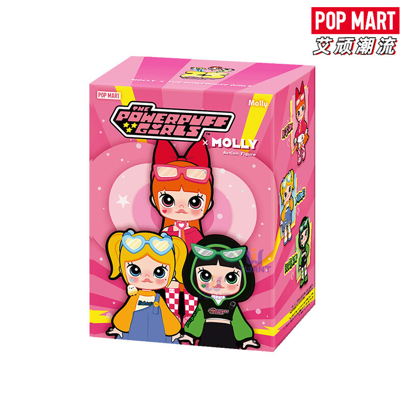 Authentic POPMART MOLLY × The Powerpuff Girls Series Action Authentic POPMART MOLLY × The Powerpuff Girls Series Action