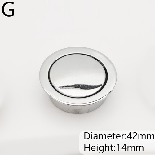 Hidden Door Handle Metal Recessed Pull Invisible Cabinet Drawer Round Handles UK - Picture 19 of 21