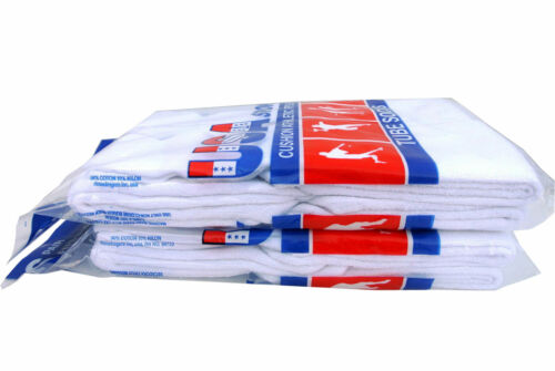 12 Paris Mens White Cotton Athletic Sports Tube Socks 22" Size 9-15 - Picture 4 of 6