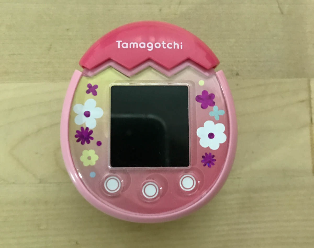 Tamagotchi Pix Floral Pink Handheld Device Tested & Works Tamagotchi Pix Floral Pink Handheld Device Tested & Works