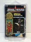 Vintage Star Wars 1984 POTF 92 Back B Wing Pilot Unpunched Damaged Card Case Moc