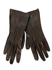 Vintage Brown Leather Leather Glove Size 6