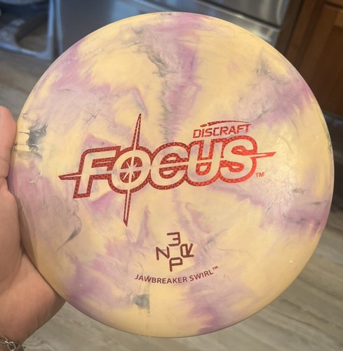 Discraft Jawbreaker Focus Putter, Awesome Purp Swirl, Round Tested, 9/10, 173g