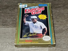 Lee Trevino's Fighting Golf Nintendo Nes Complete CIB Authentic