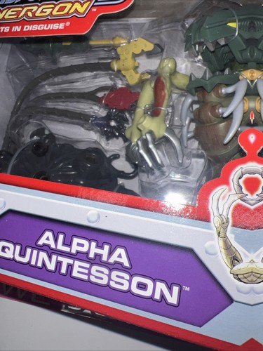 Year 2004 Transformers Energon The Powerlinx Battles 8" Figure ALPHA QUINTESSON - Picture 15 of 15