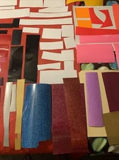 Siser HTV EasyWeed Heat Transfer Vinyl SCRAPS Lot  60 Pieces Total Listing #780