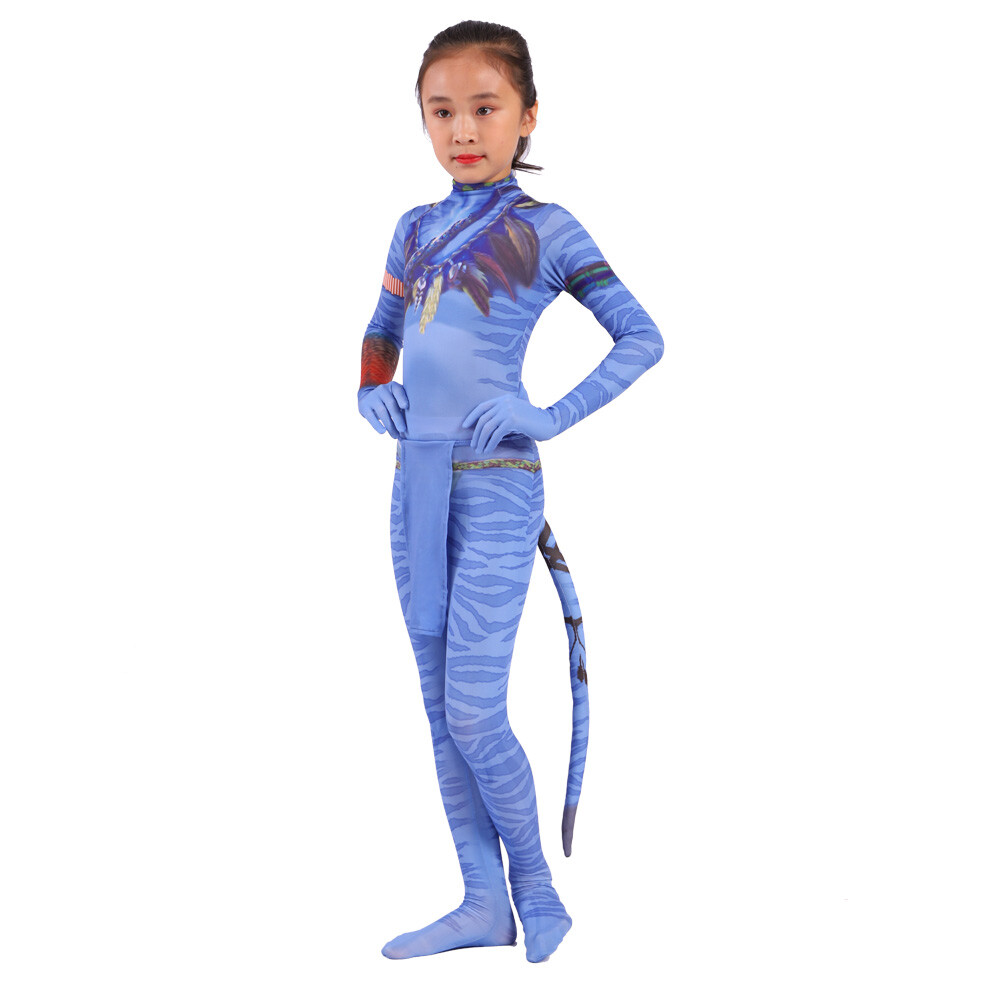 Avatar 2 Disfraz Disfraz Mono Halloween Conjunto Niños Niñas Adulto Mono