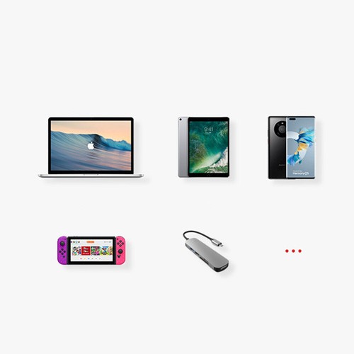 100W USB-C zu Typ-C Magnetischer Adapter 40Gbps Schnelles Laden Konverterkabel - Zdjęcie 5 z 13