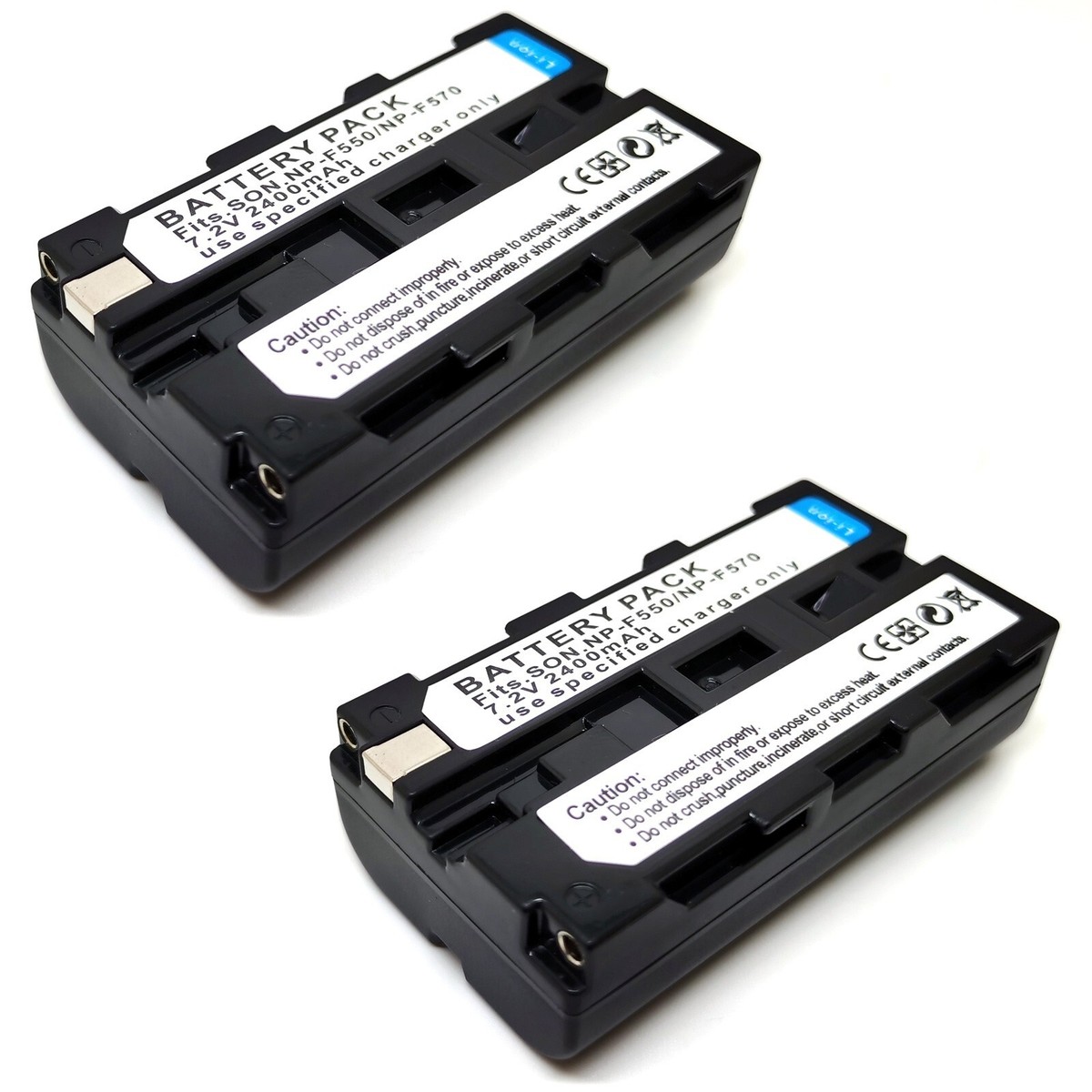 2x Battery For NP-F550 Sony CCD-TR412 CCD-TR413 CCD-TR414 CCD
