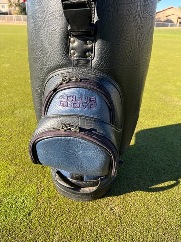 Bolsa de golf Club Glove Cart Staff - Lujo 6 vías negro azul imitación fuerte estilo AFILADO - Imagen 4 de 11