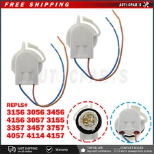 New For GM Light Socket 2-Wire Harness for 4157 3157 Bulbs Replacement 2pcs