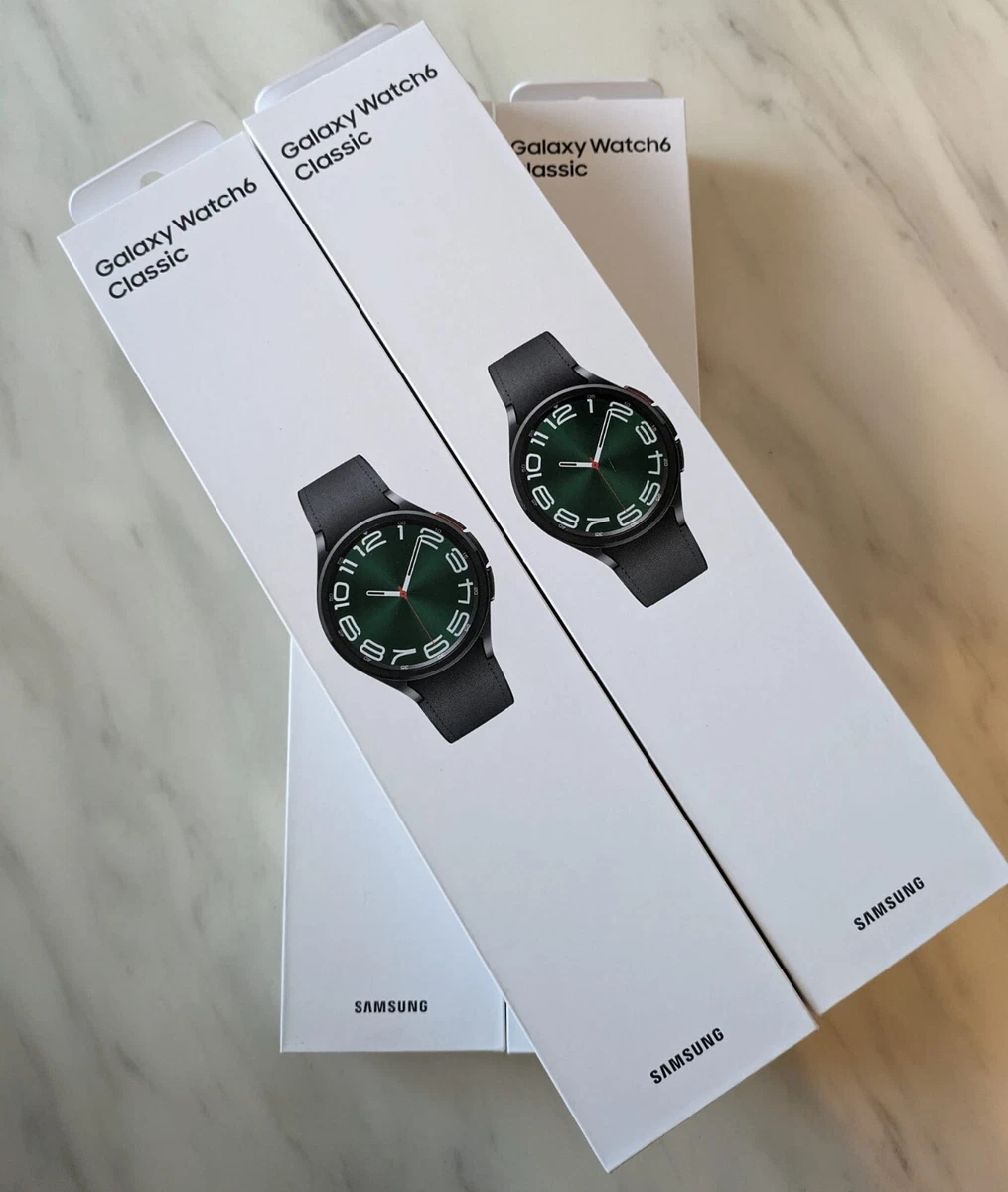 Samsung Galaxy Watch6 Classic R960 47mm Smart Watch HR Monitor GPS Black NEW