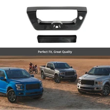 Tailgate Door Handle Shell Cover Trim Decoration Bezel for Ford F150 2015+ Black