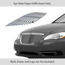 Fits 2011-2014 Chrysler 200 Stainless Main Upper Chrome Billet Grille Insert