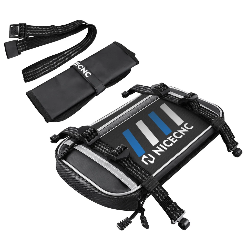 NICECNC Universal Offroad Front Fender Luggage Bag Mudguard Tool Pack Blue - Изображение 3 из 4