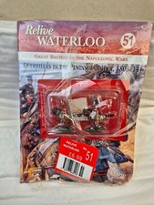 ISSUE 51 DEL PRADO RELIVE WATERLOO SET OF 2 PAINTED LEAD SOLDIERS DWA027 28MM