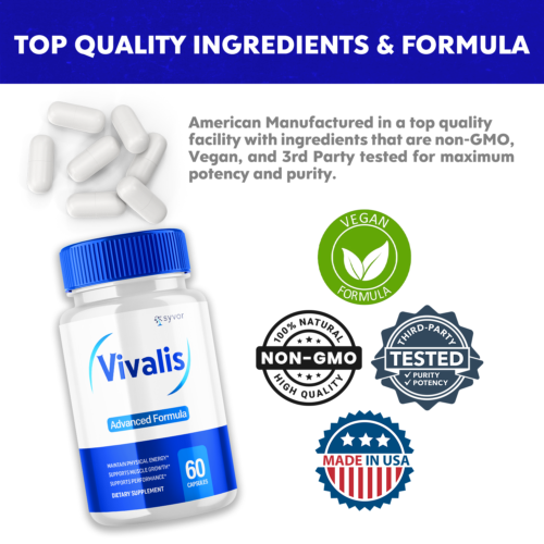 Vivalis Advanced Vitality Support Supplement Maximum Strength Formula 60 Pills - Picture 8 of 12