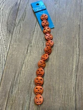 NEW HILDIE & JO RECONSTITUTED STONE PUMPKIN HEAD BEADS AND FREE SHIPPING