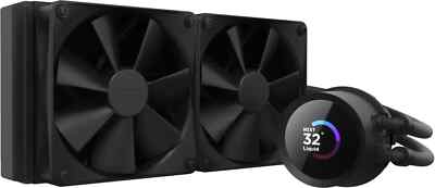 NZXT - Kraken 240mm Radiator CPU Liquid Cooler (1 x 120mm F Fans) with 1.54'' LCD