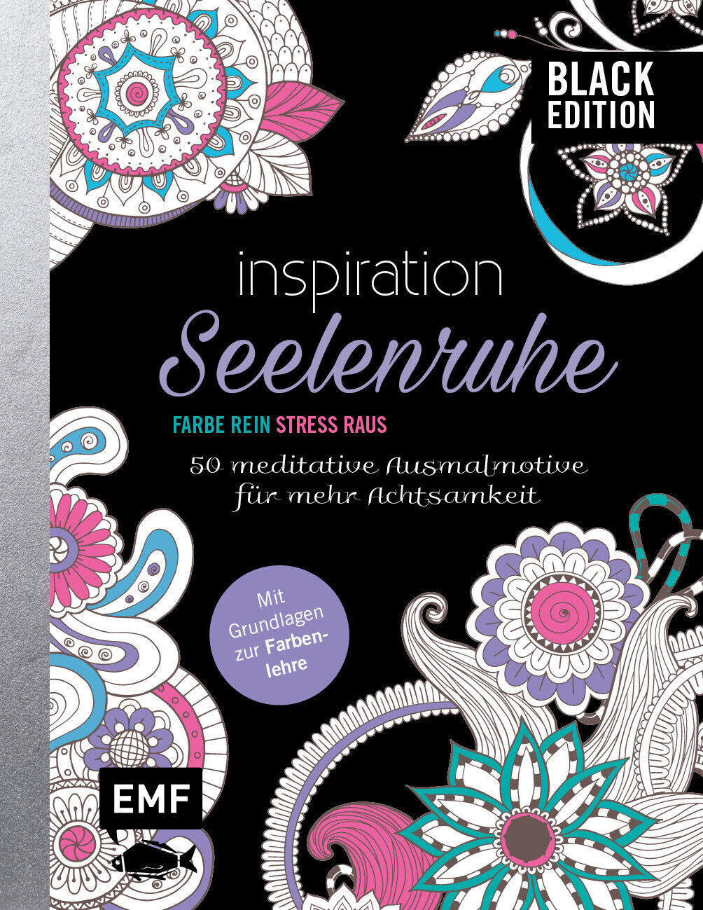 Thumbnail - Unbekannt. / Black Edition: Seelenruhe – 50 Meditative Ausmalmotive