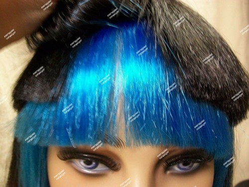 Schwarz Blau Ägyptischer Saphir Perücke Königin Nil Kleopatra Prinzessin Ägypten Pharao Tut - Bild 8 von 12