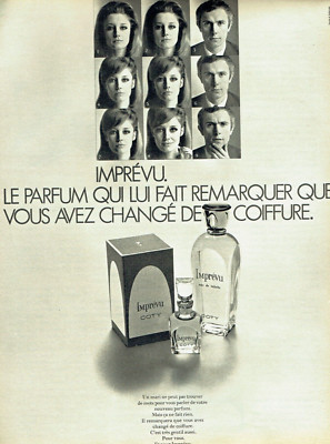 Werbung Advertising 0822 1969 Imprévu de Coty Eau Toilette