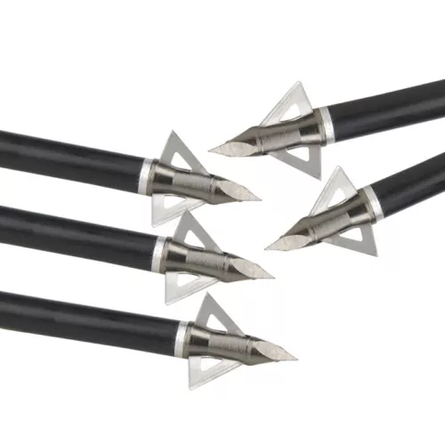 6/12/24pcs Archery Arrowheads Broadheads Blade Tips Arrow Screw Hunting Points - Picture 3 of 7
